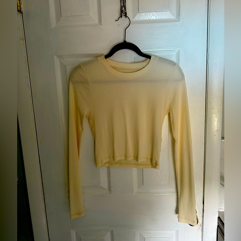 Madewell cropped long sleeve tee
